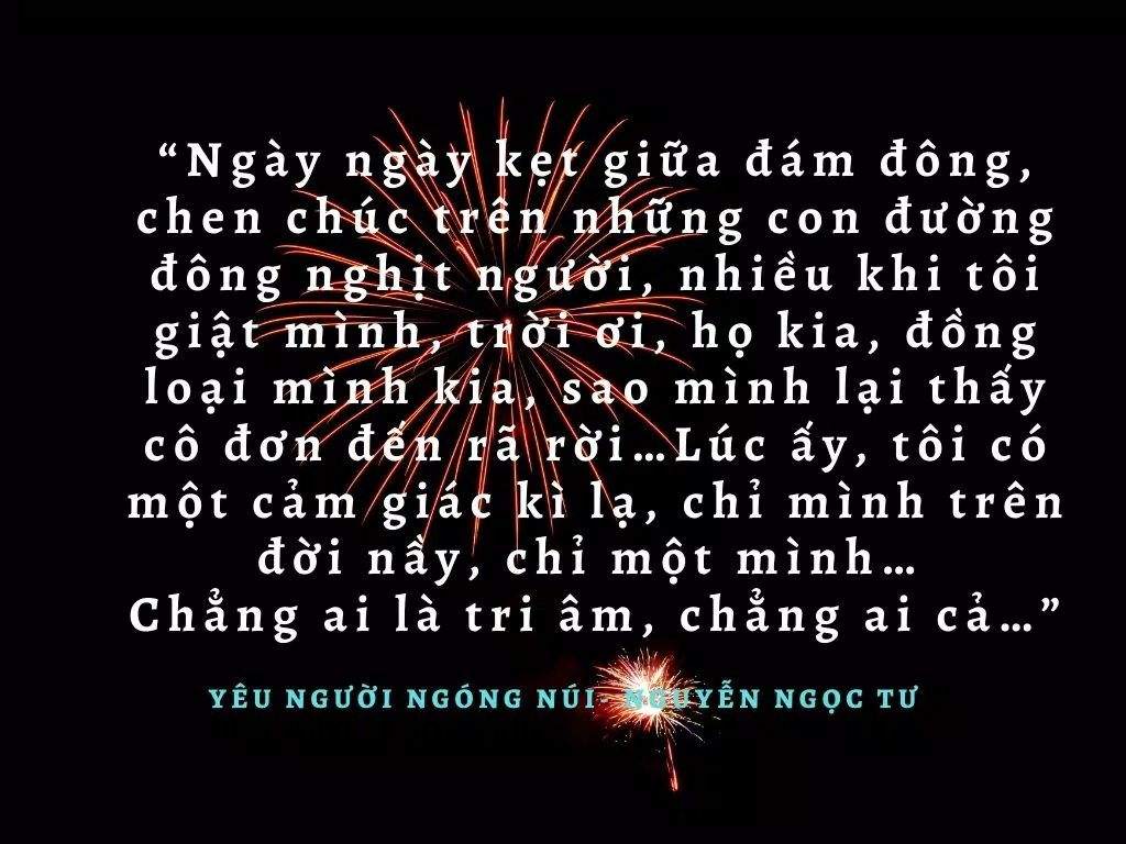 Một đoạn trích dẫn trong Yêu Người Ngóng Núi. (Nguồn: BlogAnChoi)