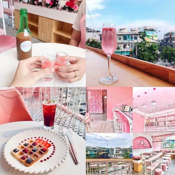Ở đấy có khá nhiều loại nước như: cà phê, sinh tố, nước ép, soda và bánh ngọt (Nguồn: Facebook Pinkroom)