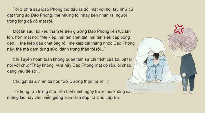 Chu Dương không chỉ mò Đạo Phong một lần, là n lần, mỗi lần đều bị đánh bầm dập không rời. (Hình: Internet)