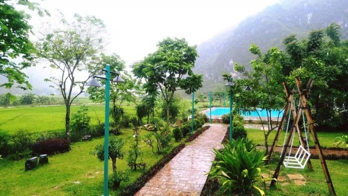 Khung cảnh "rất xanh" tại Sol Bungalows (Nguồn: Sol Bungalows)