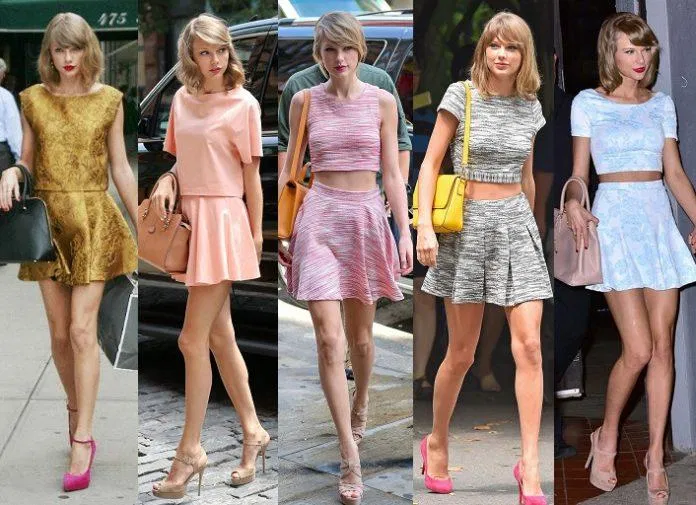 Taylor Swift dành sự yêu thích đặc biệt cho những set croptop