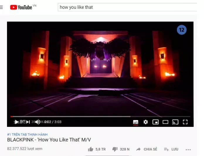 Lượt view và lượt like quá khủng vượt quá chỉ tiêu đặt ra của BLINK