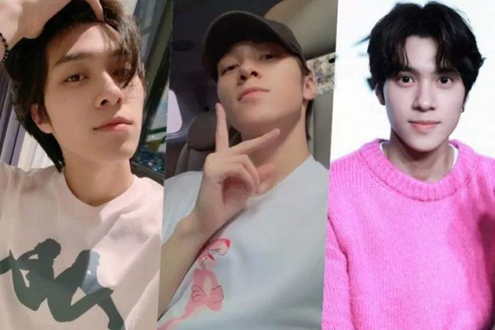 Hendery (WayV) rất hợp với trang phục màu hồng. (Nguồn: Internet)