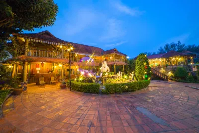 Memory Villa Đà Lạt lung linh về đêm. (Nguồn: Internet)