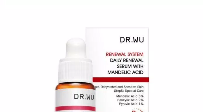 Bao bì, thiết kế của DR.WU Daily Renewal serum with Mandelic Acid Plus. (Nguồn: Internet.)