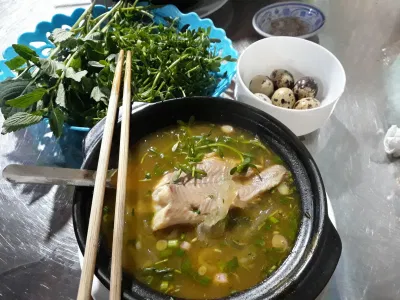 Bánh canh cá lóc A Kay 7 nức tiếng Măng Đen (Nguồn: BlogAnChoi)