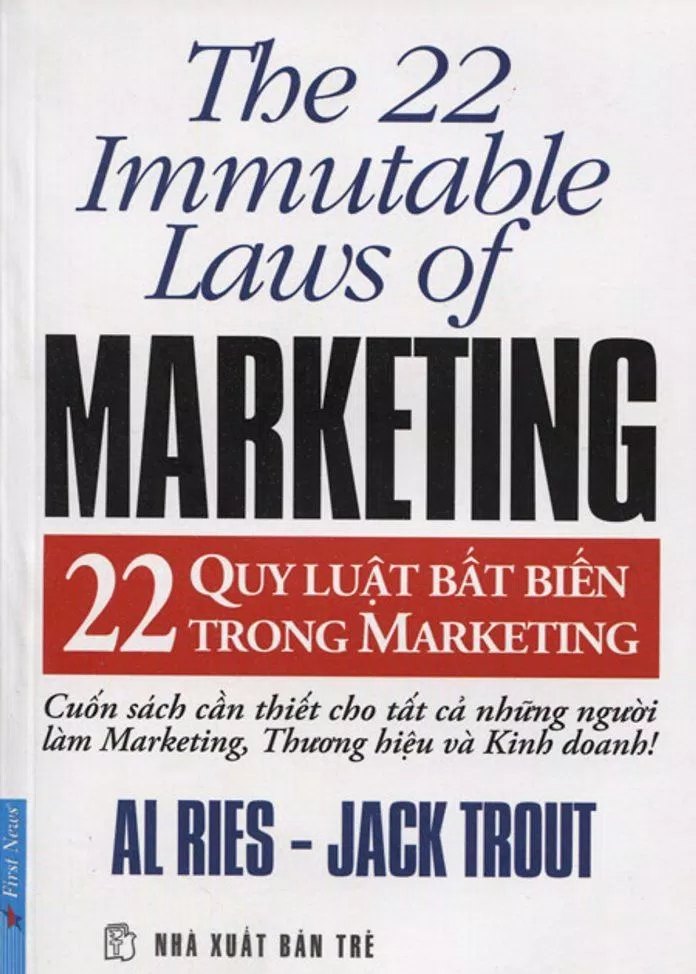 Bìa cuốn sách 22 Quy Luật Bất Biến Trong Marketing (Ảnh: Internet)