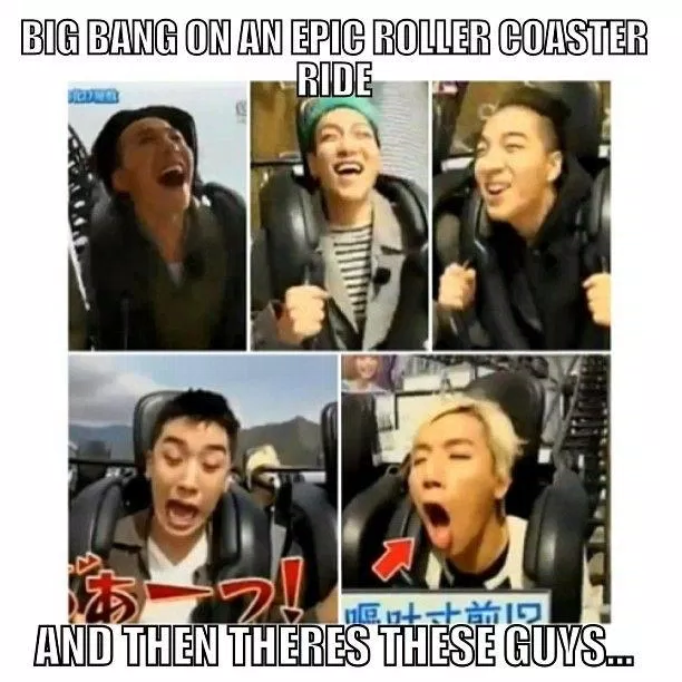 Muôn vàn biểu cảm hài hước của Big Bang. (Nguồn: Internet) Muôn vàn biểu cảm hài hước của Big Bang. (Nguồn: Internet)