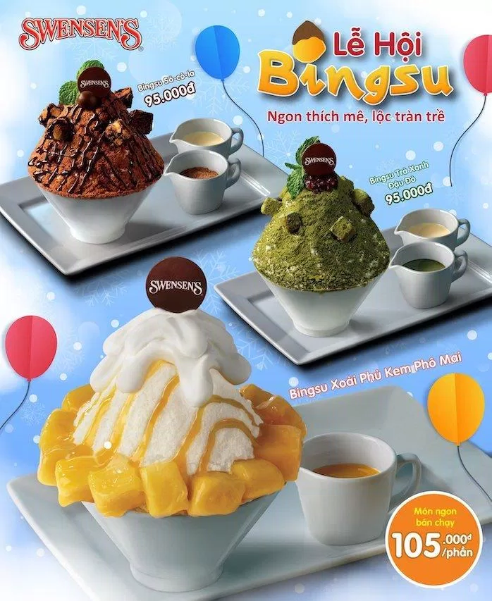 Swensen: Địa chỉ kem và bingsu ngon ngày hè ở Hà Nội và Sài Gòn bingsu ngon bingsu ngon ở Sài Gòn chất lượng Địa chỉ Bingsu ngon Hà Nội Địa chỉ kem ngon Địa chỉ kem ngon Hà Nội Địa chỉ Kem và Bingsu ngon Hà Nội hấp dẫn kem ngon kem ngon ở Sài Gòn kem Swensen Kem xôi xoài Sài Gòn Swensen swensen địa chỉ kem và bingsu ngon trải nghiệm