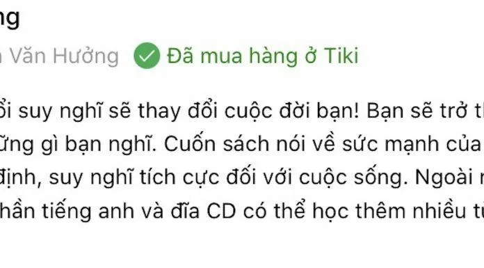 Bạn Nguyễn Văn Hường có thể học tiếng anh thông qua cuốn sách này. (Nguồn: Tiki.vn)