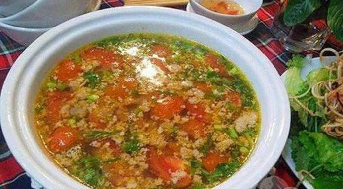 Canh riêu cua (Ảnh: Internet)
