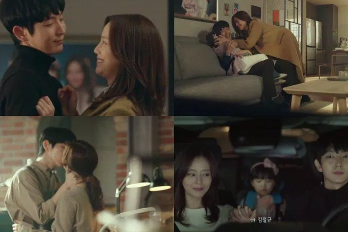 Chỉ cần nhìn vào gương mặt Cha Ji Won, người xem có thể hiểu cô hạnh phúc như thế nào khi ở bên chồng con (Ảnh: Internet)