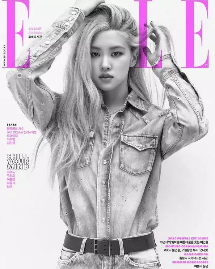 Rosé cover 3 trên ELLE Hàn Quốc 7/2020