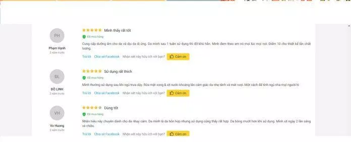 Nhiều lời khen có cánh dành cho sản phẩm (nguồn: Internet)