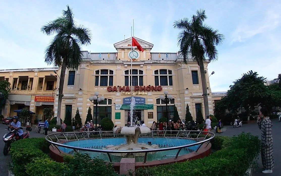 Địa điểm ga Hải Phòng. (Ảnh: BlogAnChoi)