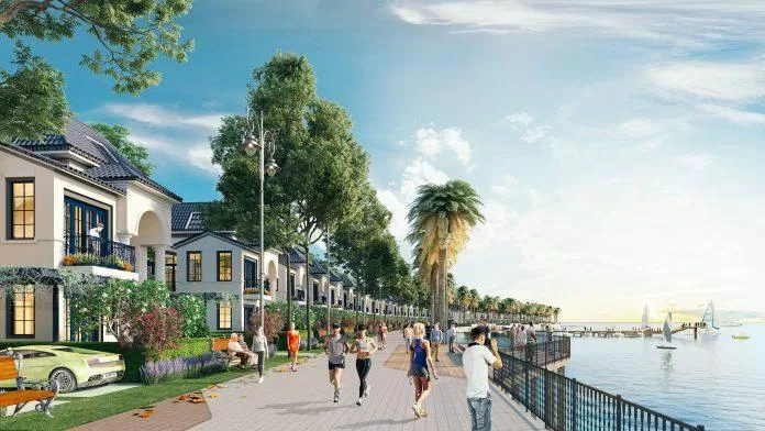 Đường dạo bộ ven biển của Ha Tien Venice Villas (Ảnh: Internet)