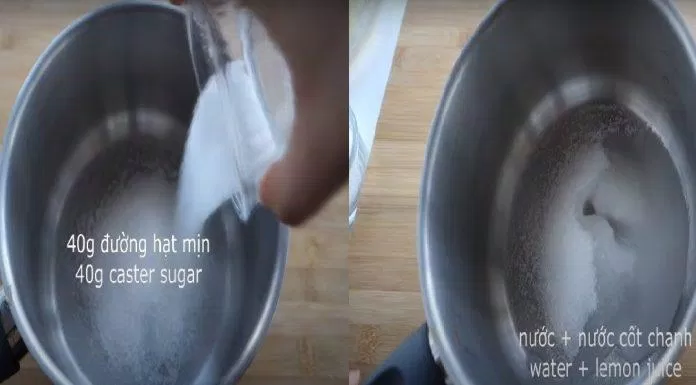 Cho các thành phần vào và đun trên bếp (nguồn: ) Cho các thành phần vào và đun trên bếp (nguồn: )