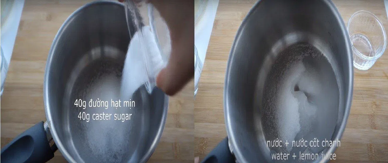 Cho các thành phần vào và đun trên bếp (nguồn: ) Cho các thành phần vào và đun trên bếp (nguồn: )