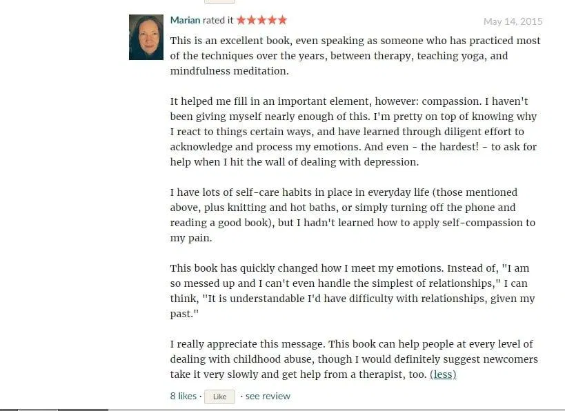 "Tôi thực sự trân trọng những thông điệp ý nghĩa từ cuốn sách. Đây là một cuốn sách tuyệt vời, giúp tôi rèn luyện tình yêu với bản thân mỗi ngày, thấu hiểu những góc khuất nội tâm và sống hạnh phúc hơn." (Nguồn ảnh: Bloganchoi)