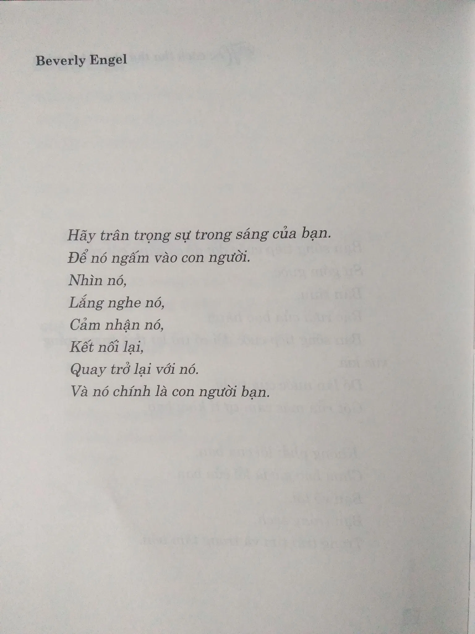 Trân trọng tâm hồn trong sáng, thuần khiết của chính mình là chìa khóa cho sự từ bi đích thực đối với bản thân. (Nguồn ảnh: Bloganchoi)
