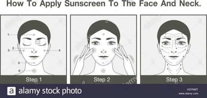 Cách thoa kem chống nắng để đạt hiệu quả, công dụng tốt nhất. (Nguồn: Internet.)