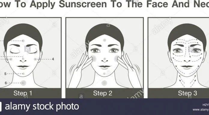 Cách thoa kem chống nắng để đạt hiệu quả, công dụng tốt nhất. (Nguồn: Internet.)