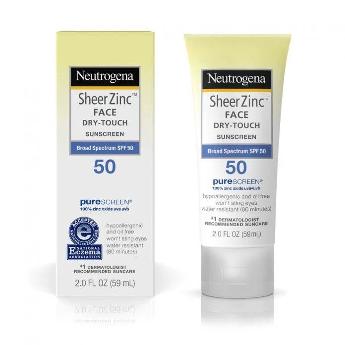 Kem chống nắng Neutrogena Sheer Zinc Dry-Touch Broad Spectrum SPF 50 (ảnh: Internet)