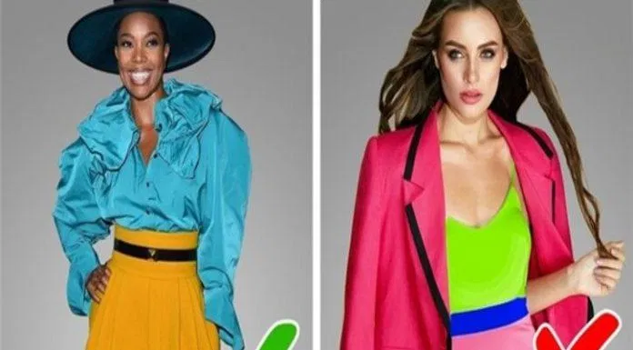 Một bộ trang phục quá màu sắc sẽ gây khó chịu cho người nhìn vì quá lòe loẹt (Nguồn: Internet)