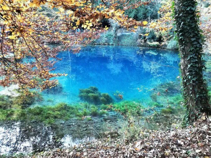 Màu xanh thẳm lạ kỳ của mạch nước Blautopf (Ảnh: Internet)