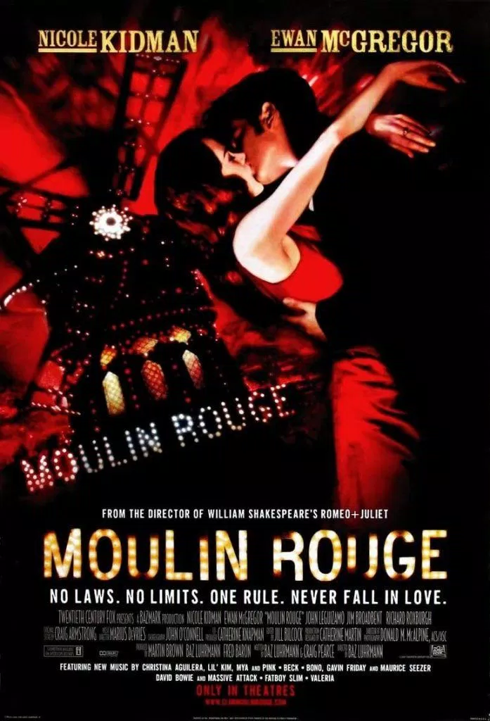 Poster phim Moulin Rouge (nguồn: Internet)