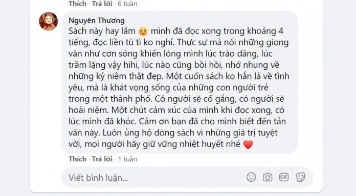 Những cảm xúc chân thật sau khi đọc xong cuốn tản văn (Nguồn: BlogAnChoi)