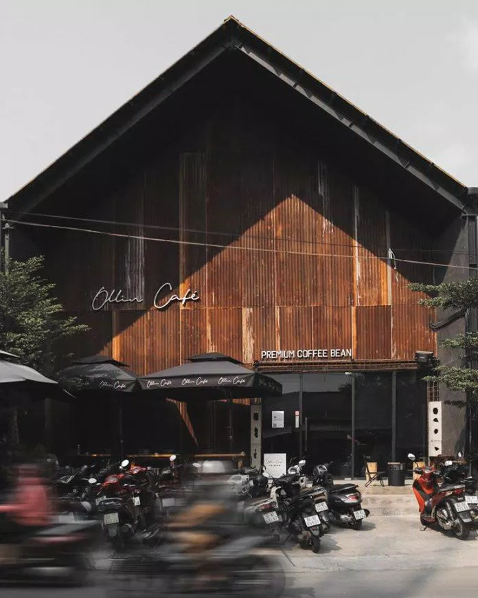 Ollin Premium Café là một quán được thiết kế giống như một nhà máy (Nguồn: FB Ollin Premium Café)