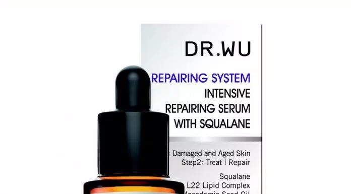 Bao bì, thiết của DR.WU Intensive Repairing Serum With Squalane. (Nguồn: Internet.)