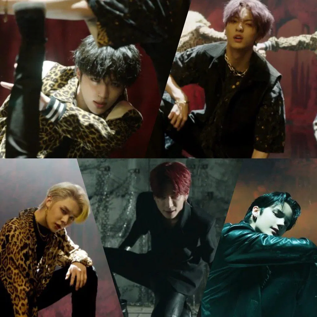 TXT với hình tượng báo sư tử trong ca khúc PUMA. (Nguồn: Internet)