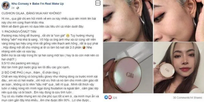 Review Gilaa Long Wear DD Cushion: liệu có dưỡng trắng, chống lão hóa và che phủ hoàn hảo? Adenosine beauty blogger Bisabolol che khuyết điểm chống lão hoá cushion cushion hàn quốc DD cushion dưỡng ẩm trắng da Dưỡng trắng Gilaa Gilaa Cosmetic gilaa cushion Gilaa DD Longwear Cushion gilaa long wear dd cushion Gilaa Saffron lão hóa Madecassoside Multiex Bsasm nhụy hoa nghệ tây Niacinamide phấn nước saffrons sản phẩm thiết kế thương hiệu