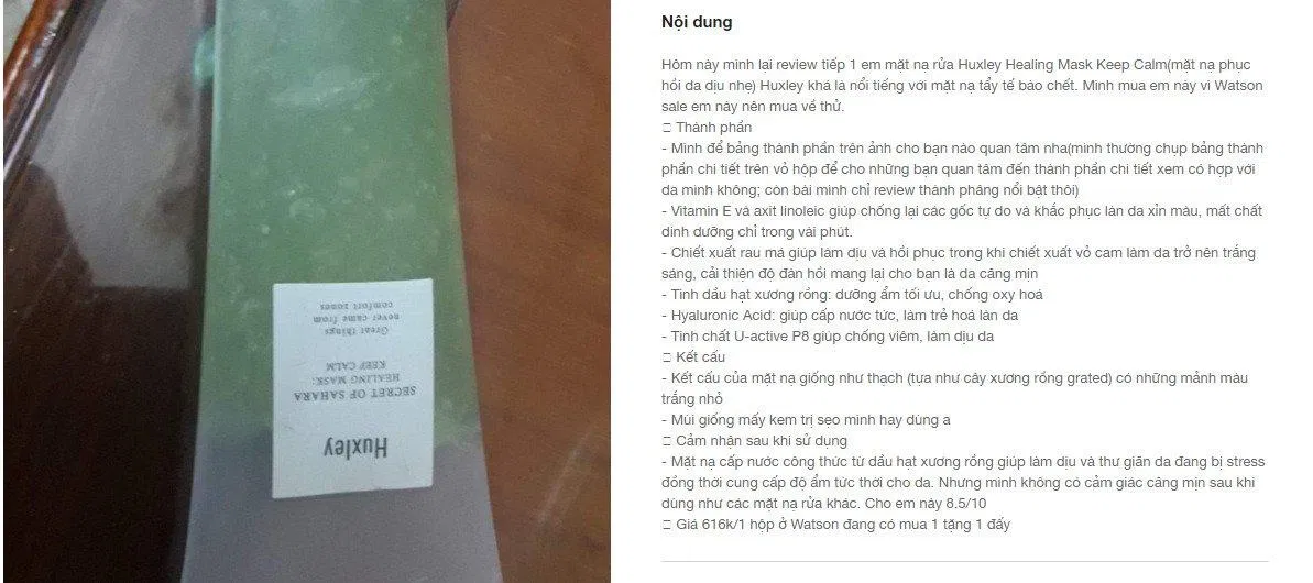 Review vô cùng chi tiết của nàng khách hàng đáng yêu tại Fime. (Ảnh: BlogAnChoi)