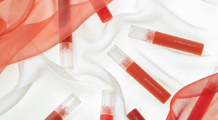 Romand See-througe Matte Tint cho lớp finish mờ lỳ blurry rất đẹp mắt. (nguồn: Internet)