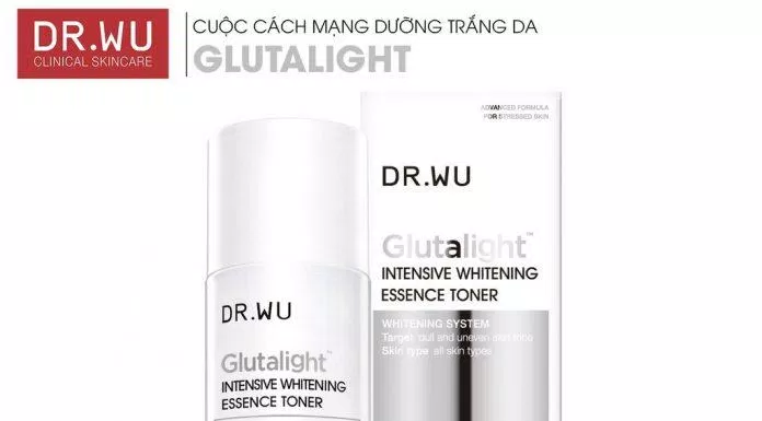 Bao bì, thiết kế của DR.WU Glutalight Intensive Whitening Serum. (Nguồn: Internet.)