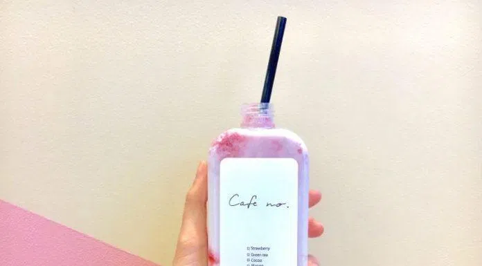 Sữa dâu là thức uống đặc trưng của Cafe No. (Ảnh: Internet) Sữa dâu là thức uống đặc trưng của Cafe No. (Ảnh: Internet)