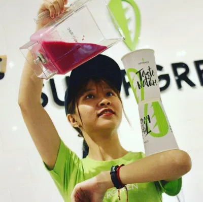 SuperGreen là quán chuyên về sinh tố, nước ép và salad (Nguồn: FB SuperGreen)