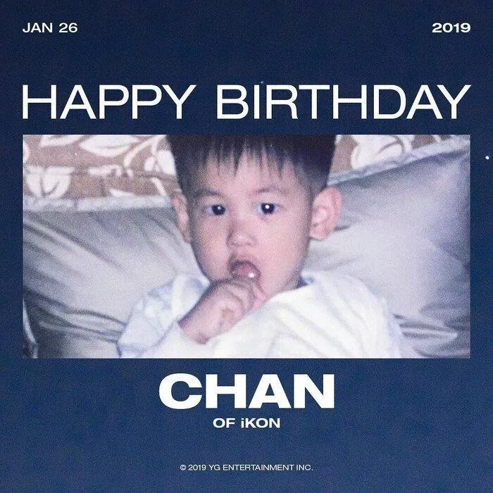 Ảnh chúc mừng sinh nhật Chan - iKON (Nguồn: Internet)