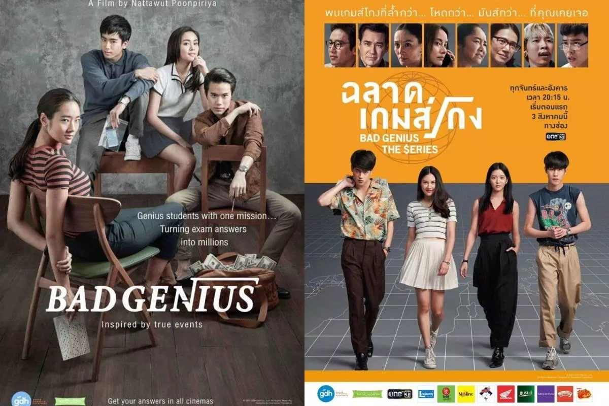 Poster chính thức của Bad Genius bản điện ảnh và truyền hình (Ảnh: Internet)