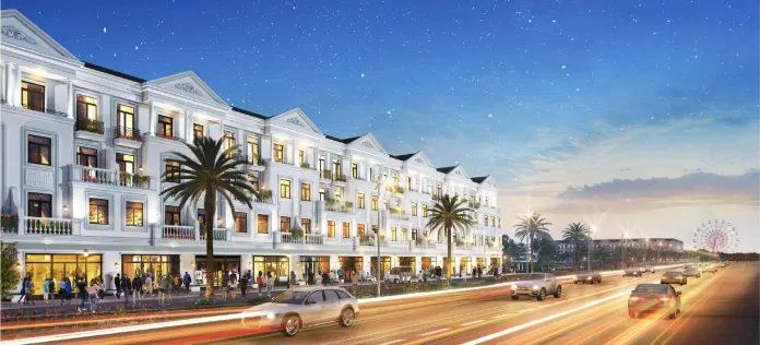 Những căn shop thương mại dịch vụ được thiết kế ấn tượng và đẹp mắt (Ảnh: Internet)