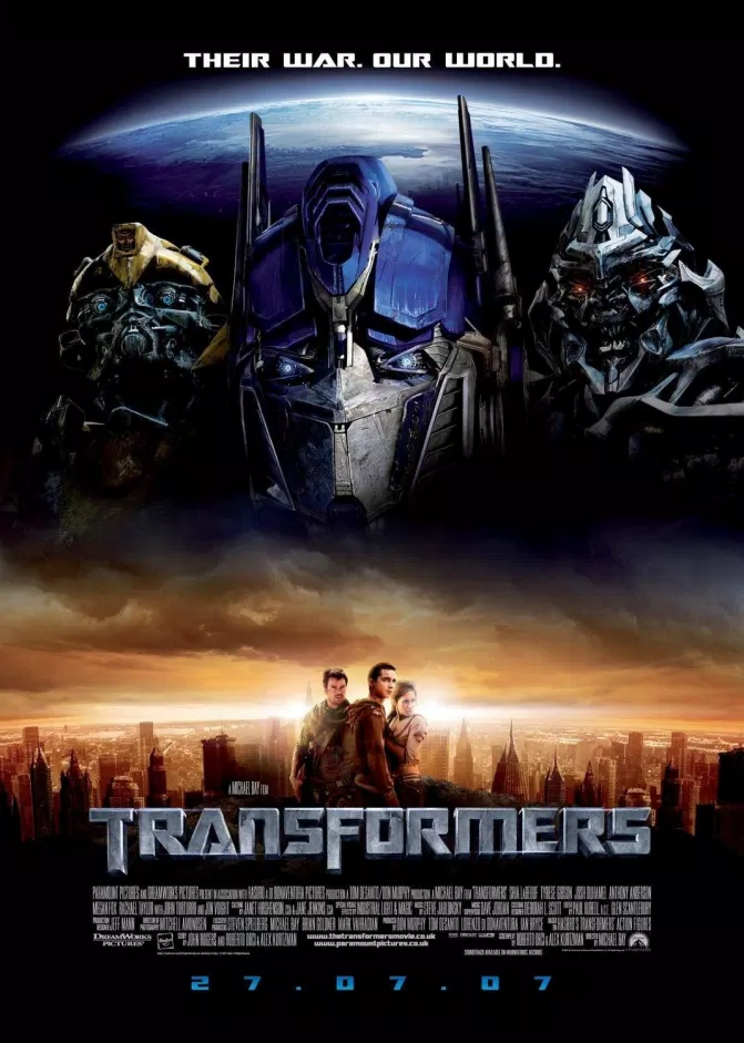 Poster phim Transformer (Nguồn: Internet).