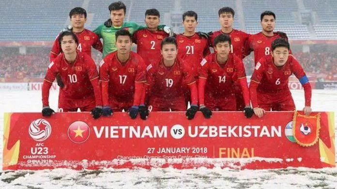 U23 Việt Nam ngợi ca bóng đá nước nhà (Ảnh: Internet)