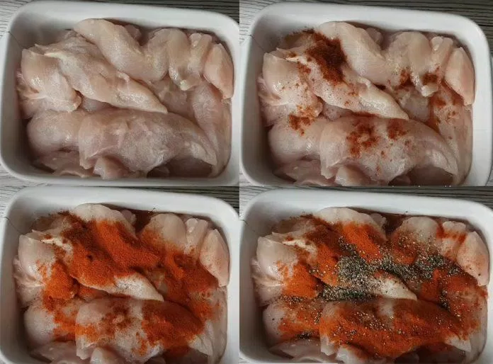 Ướp thịt gà với gia vị (Ảnh: Cultured Cuisine) Ướp thịt gà với gia vị (Ảnh: Cultured Cuisine)