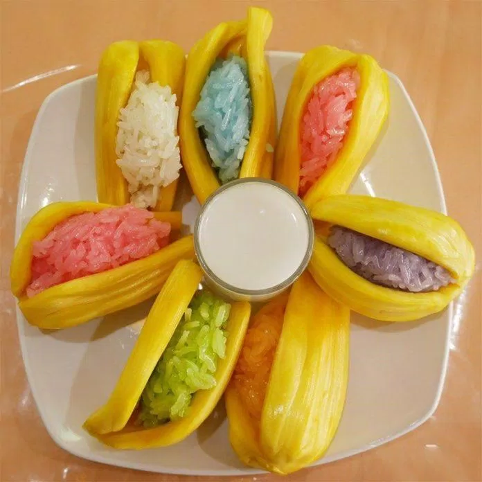 Xôi mít là một món ăn nổi tiếng ở Thái Lan (Nguồn: Internet)