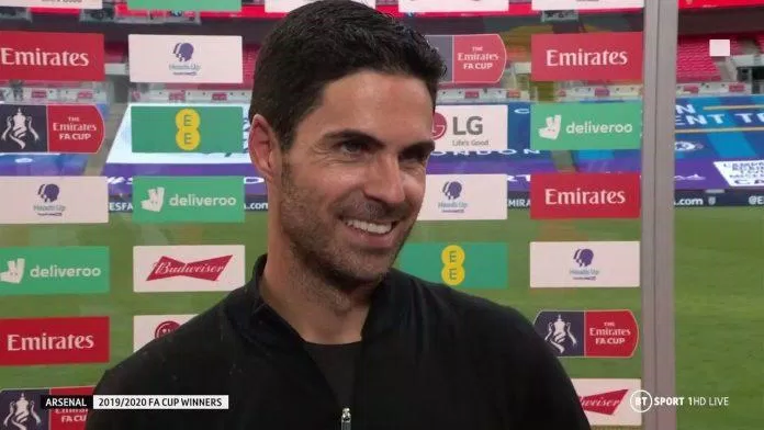 Arteta tự hào vì chức vô địch mà toàn thể Arsenal đạt được. Arteta tự hào vì chức vô địch mà toàn thể Arsenal đạt được. Ảnh: Internet