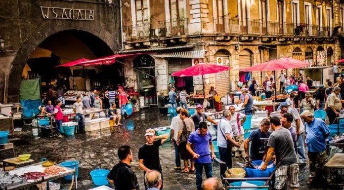 Chợ cá La Pescheria ở thành phố Catania. (Ảnh: internet)