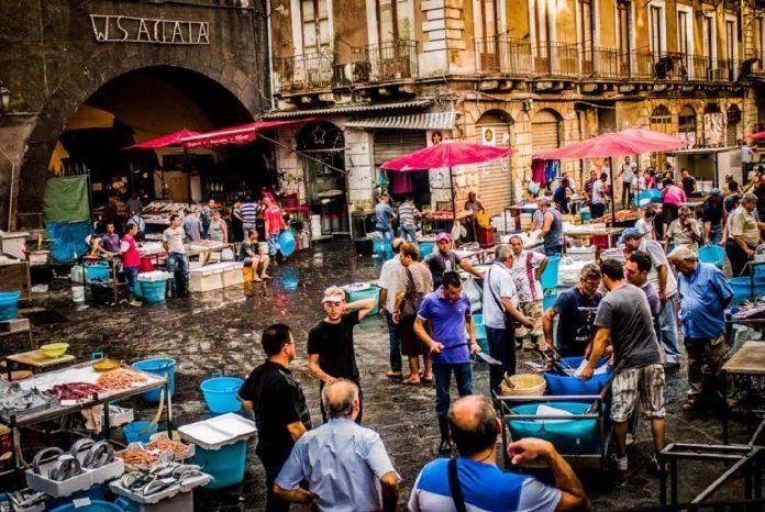 Chợ cá La Pescheria ở thành phố Catania. (Ảnh: internet)